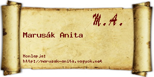 Marusák Anita névjegykártya